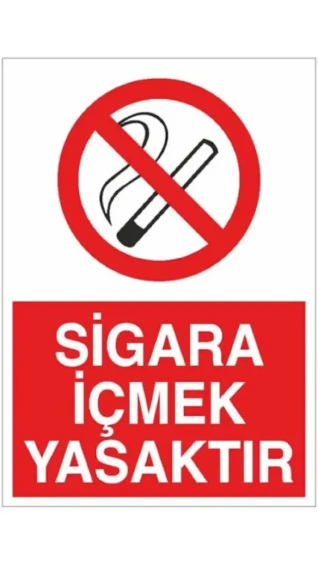 Yıldırım Sigara Içmek Yasaktır Levhası