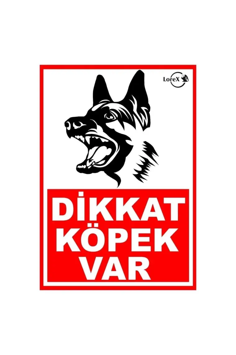 Lorex "Dikkat Köpek Var" İş Güvenlik Levhası