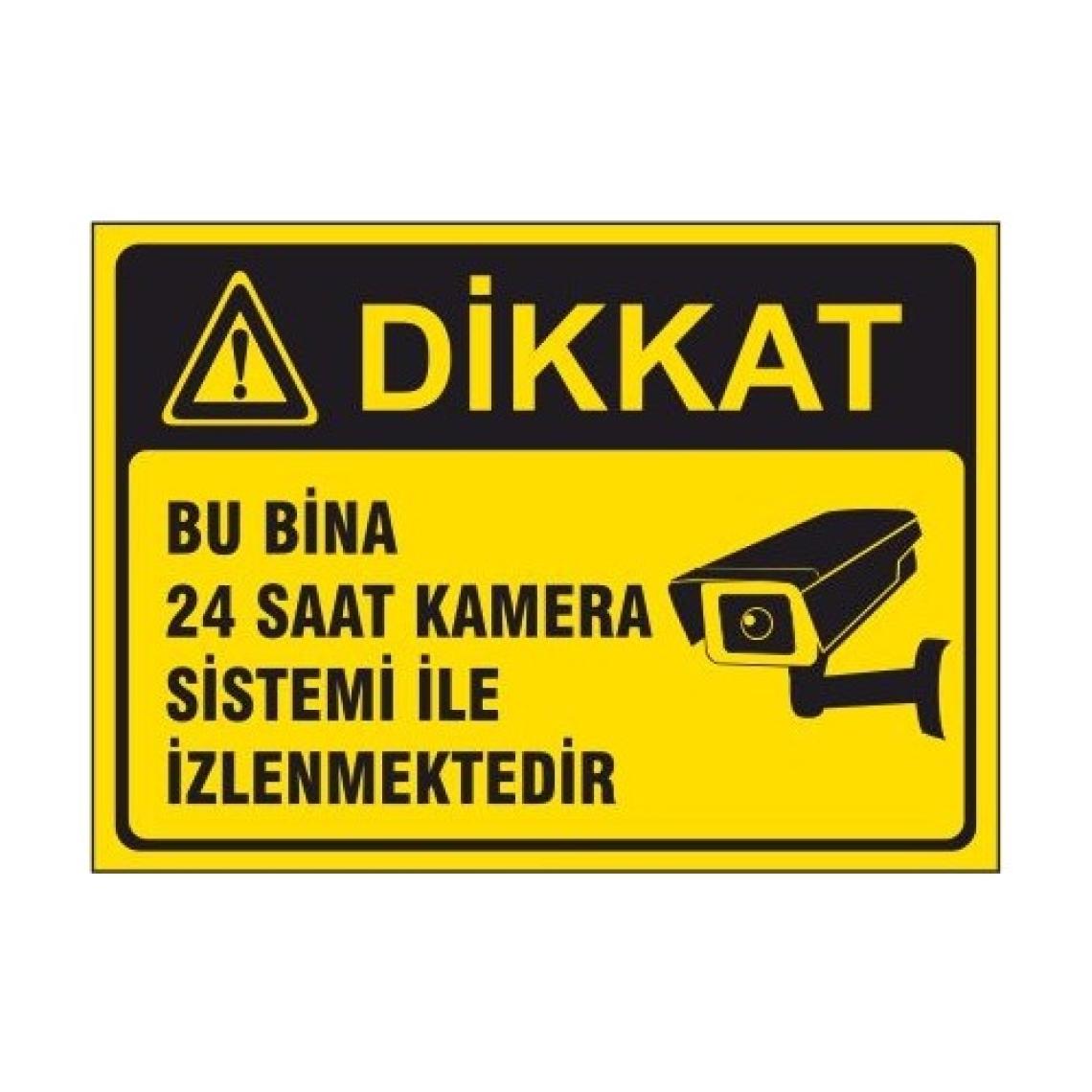 Gündoğdu 5 Adet Bu Bina 7/24 Kamera Sistemi Ile Izlenmektedir Levhası