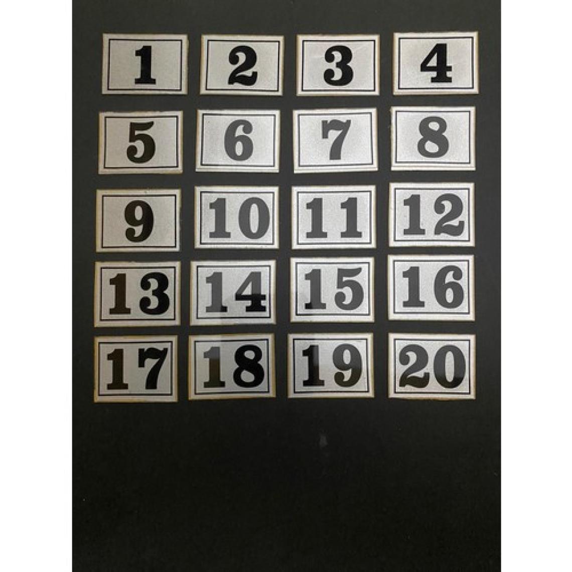 Kapı Numarası Dolap,raf,posta Kutusu Numarası 3x3 cm 1 Den 20 Ye