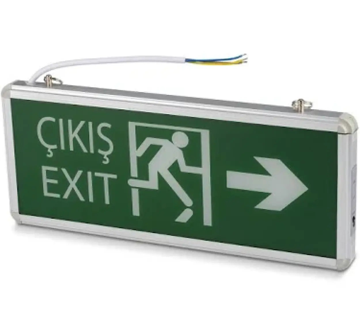 Noas Acil Çıkış Exit Tabelası Aşağı Çift Yönlü 3W