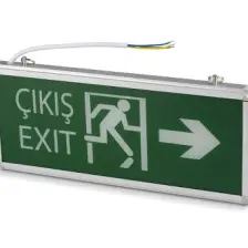 Noas Acil Çıkış Exit Tabelası Aşağı Çift Yönlü 3W