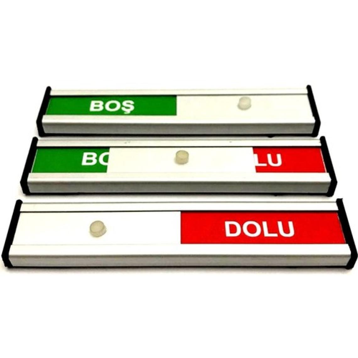 Se-Dizayn Boş - Dolu Tabelası Kapı Isimliği Yönlendirme Levhası Sürgülü