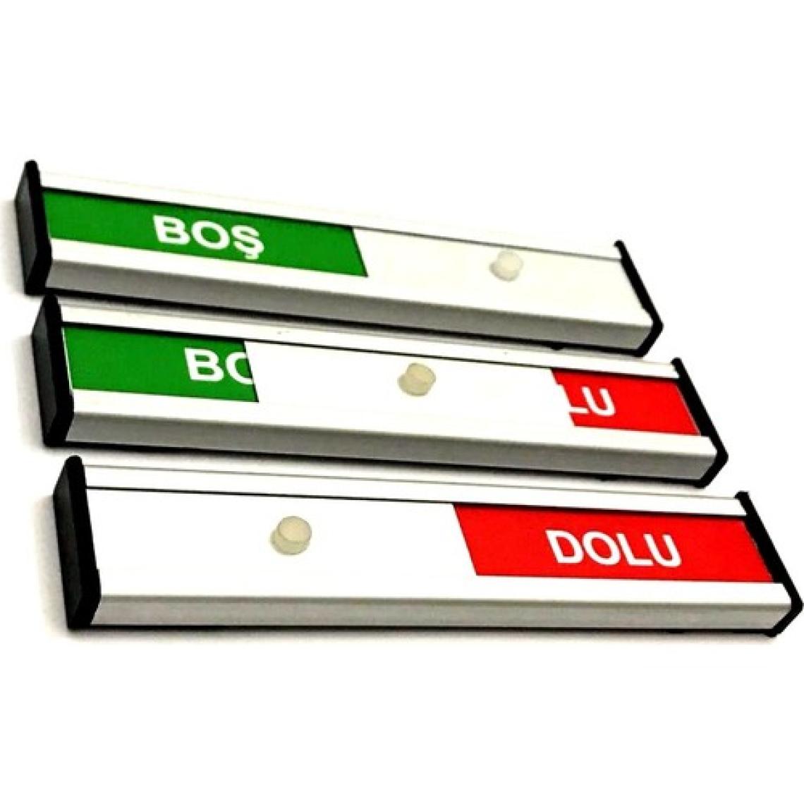 Se-Dizayn Boş - Dolu Tabelası Kapı Isimliği Yönlendirme Levhası Sürgülü