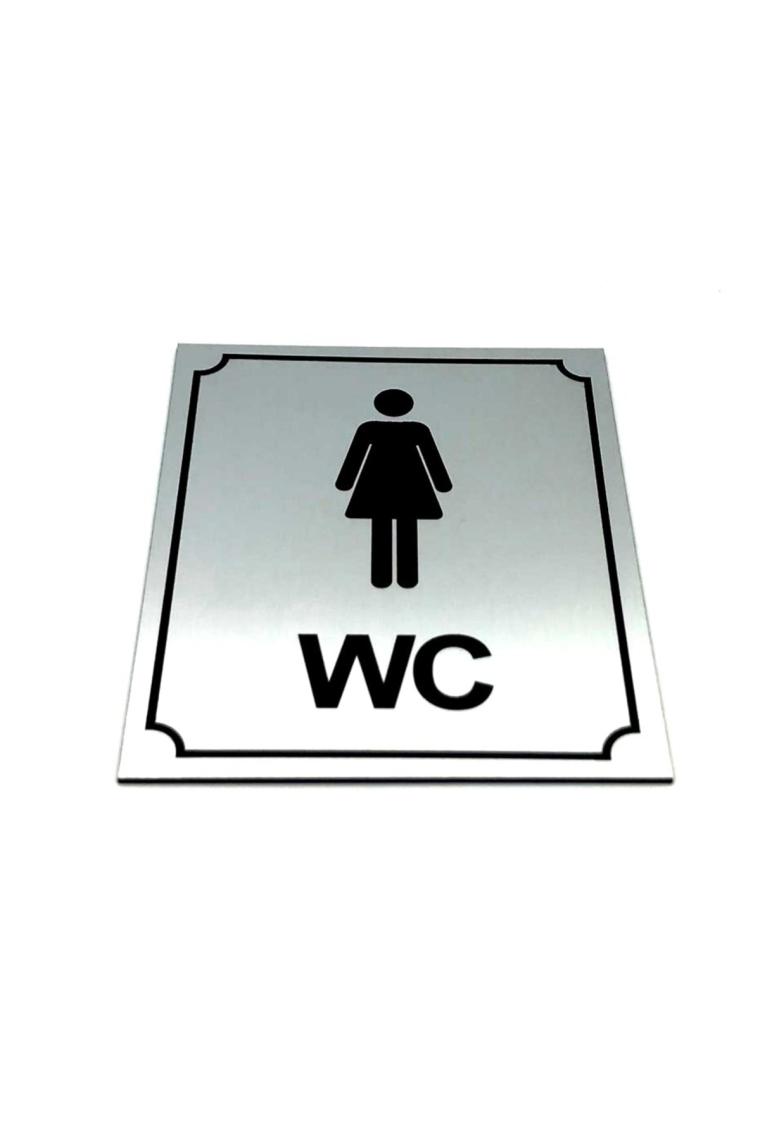 Se-Dizayn Wc Tuvalet Tabelası Bay Bayan Takım (2 Adet),10 cm x 12 cm