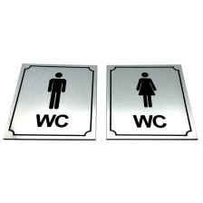 Se-Dizayn Wc Tuvalet Tabelası Bay Bayan Takım (2 Adet),10 cm x 12 cm