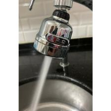 Yeelock Krom 3 Fonksiyonlu Mutfak Lavabo Başlığı 360 Derece Döner Musluk Ucu Tasarruflu