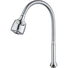 Yayke Oynar Baslıklı Spiralli Mutfak Lavabo Başlığı Tazyikli Su Tasarruflu Krom Kobar