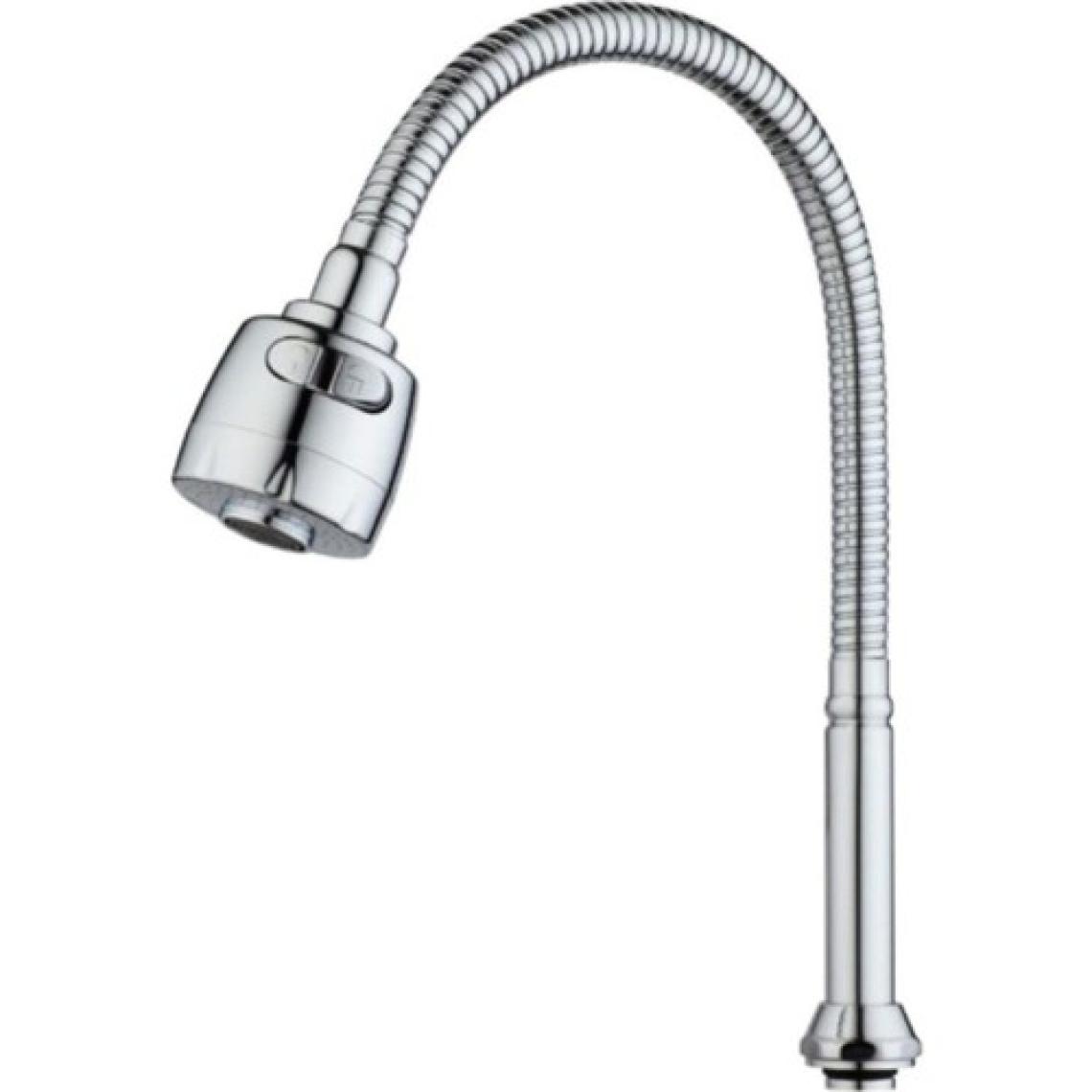 Yayke Oynar Baslıklı Spiralli Mutfak Lavabo Başlığı Tazyikli Su Tasarruflu Krom Kobar