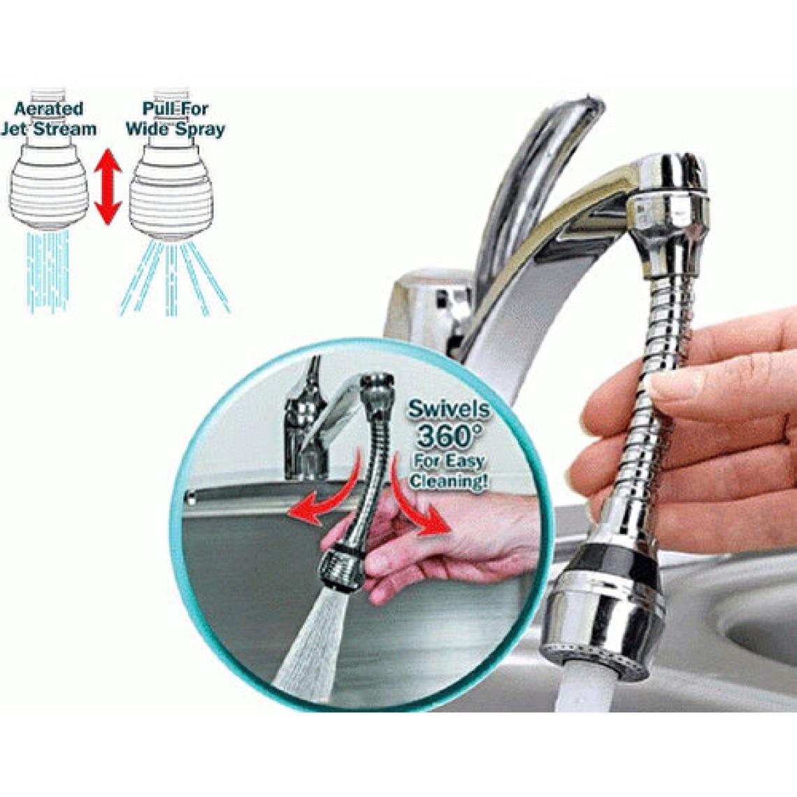 Evimshopping Turbo Flex 2 Aşamalı Plastik Esnek Musluk Başlığı