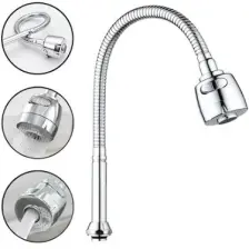 Titi 6061 Esnek 360° Hareketli 2 Fonksiyon Spreyli Kubar Musluk Ucu 48 cm
