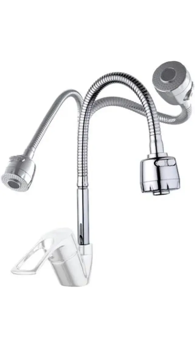 Titi 6061 Esnek 360° Hareketli 2 Fonksiyon Spreyli Kubar Musluk Ucu 48 cm