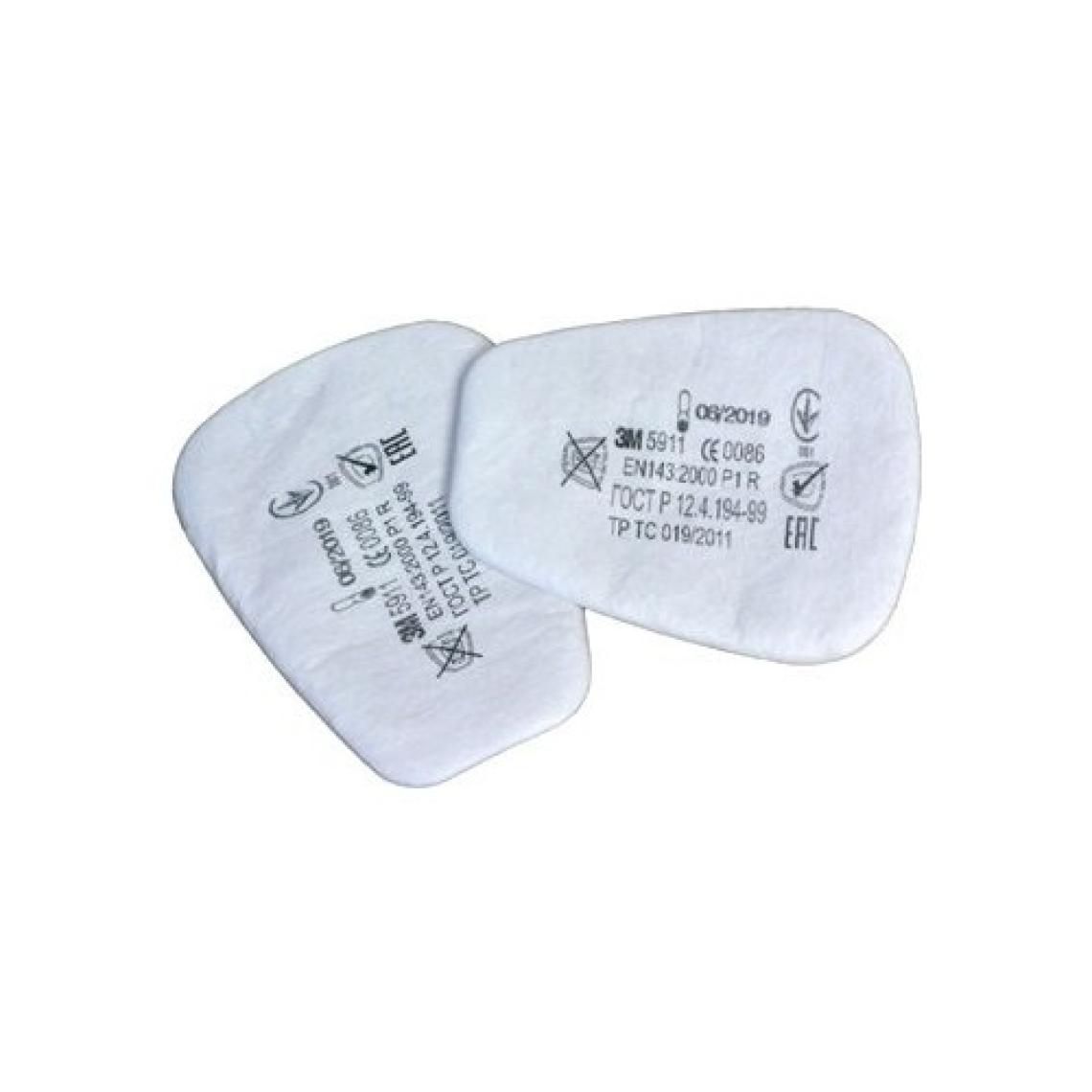 3m 5911 P1 Toz ve Sis Maske Filtresi Pedi