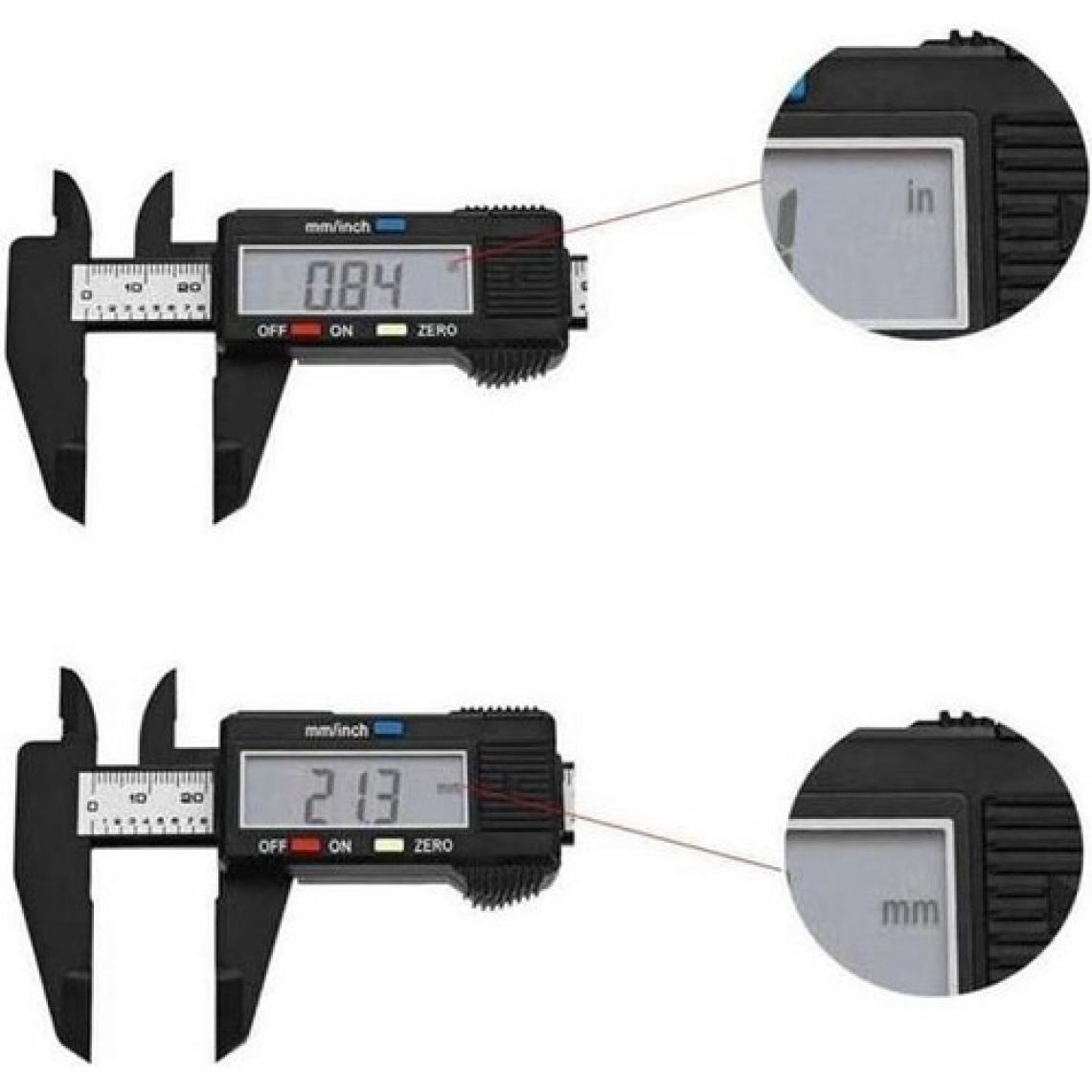 Hobi Mekatronik Dijital Plastik Kumpas - 150 mm