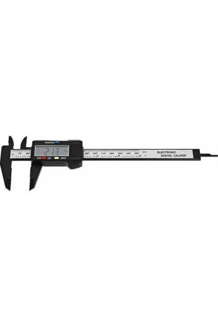 Karbon Fiber Dijital Göstergeli Kumpas 150mm Kalınlık Ölçer