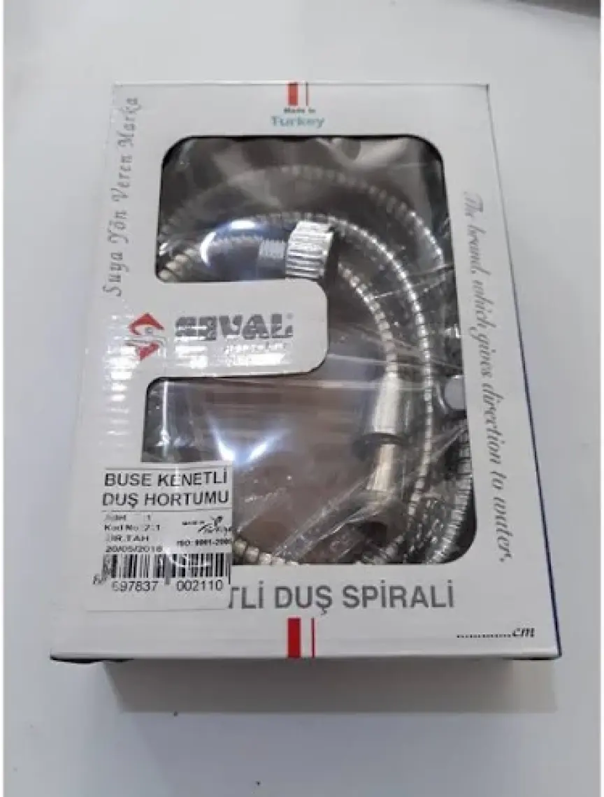 Seval Robot Duş Spiral Hortumu Kısa 60CM