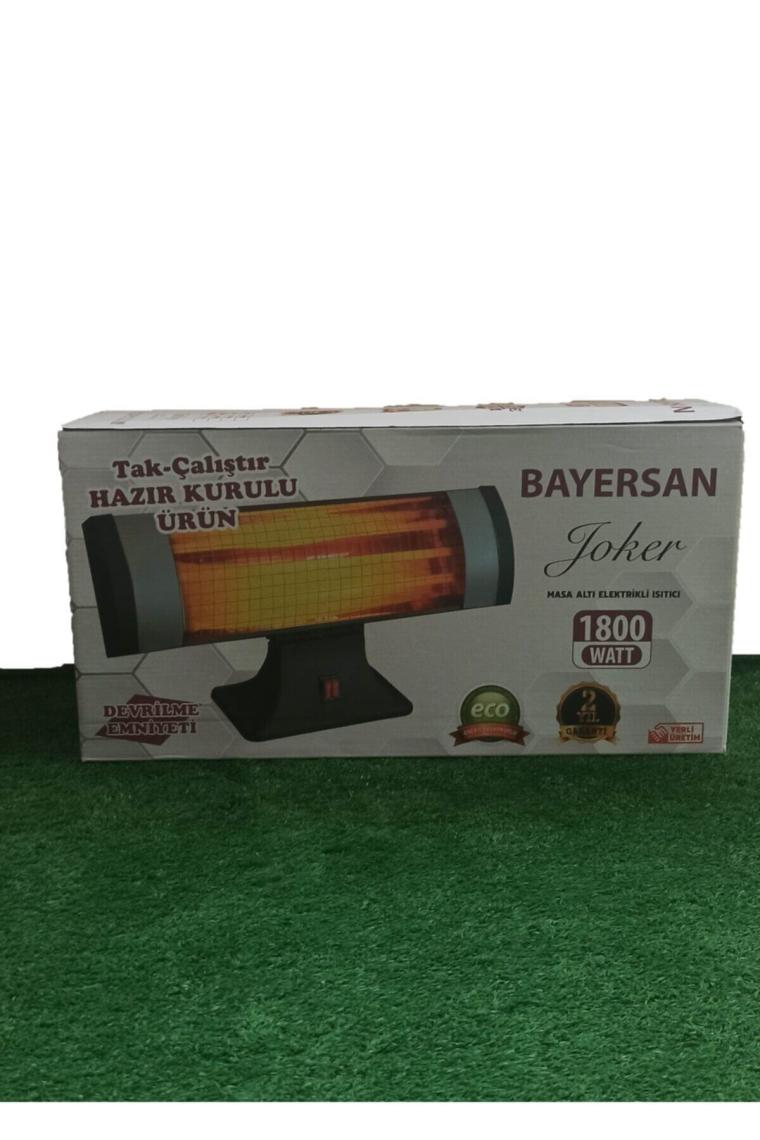 Xx-71 Joker 1800w Masa Altı Elektirikli Soba Isıtıcı Devrilme Emniyetli 3 Çubuklu