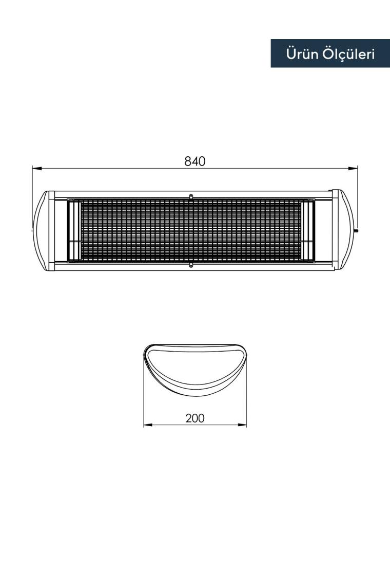 Kumtel Ex-25 - 2500 Watt Süper Ecoray  İnfrared Isıtıcı Soba