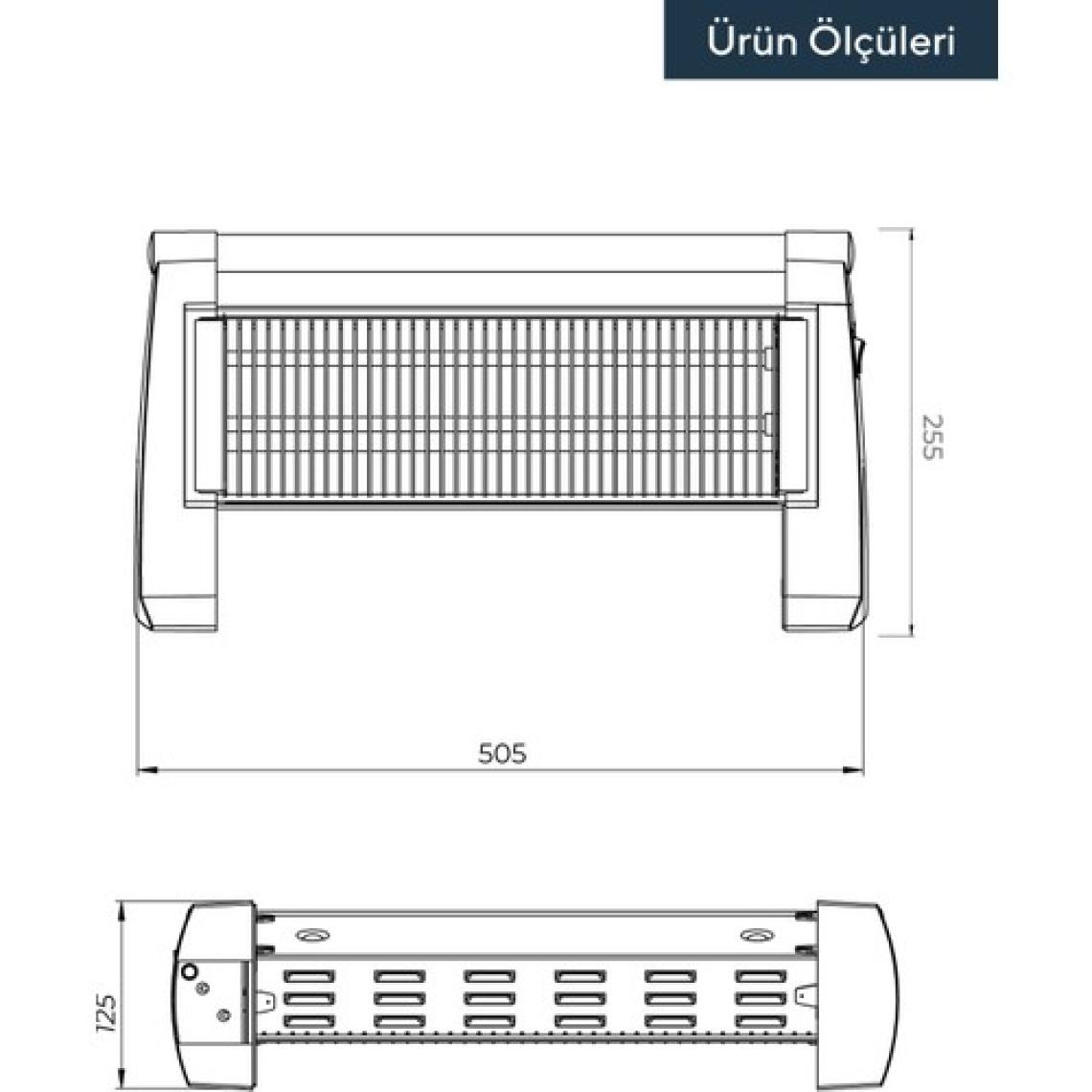 Kumtel Bordo Quartz Isıtıcı 1200 Watt LX-2819