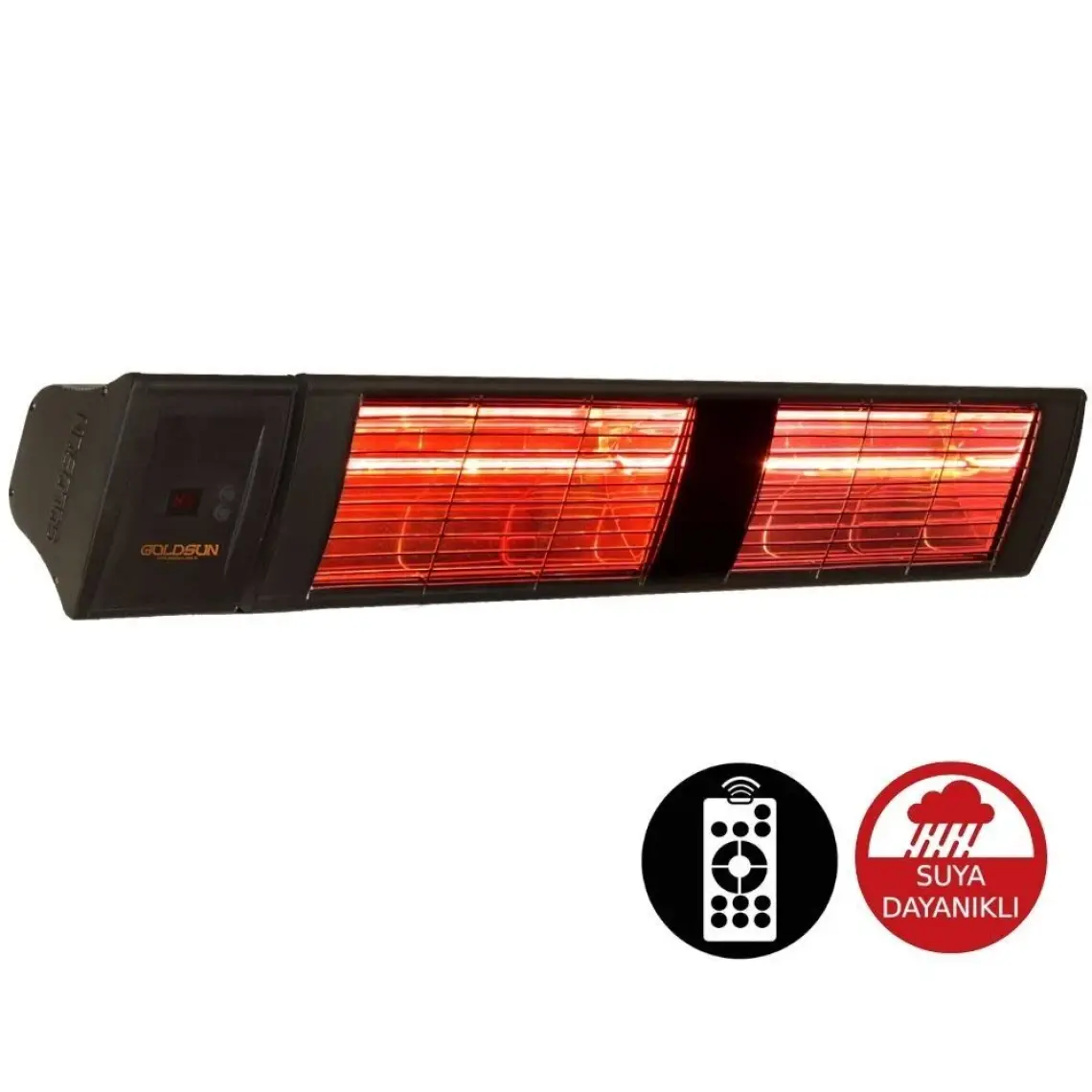 Goldsun Supra Plus 4000w Kumandalı IP55 Suya Dayanıklı Elektrikli Isıtıcı