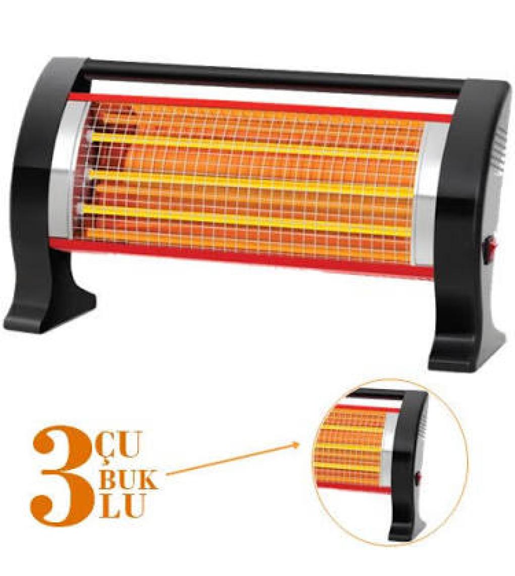 Minisan Dp1200 3 Çubuklu Mini Isıtıcı 1200W