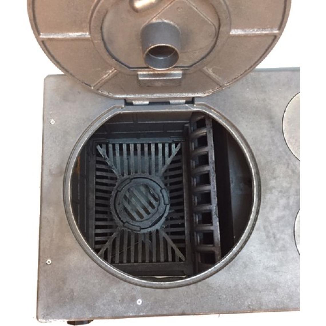 Süsler Mat Siyah Döküm Kuzine Soba + Fırınlı Soba + Döküm Soba Uyuyan Soba Kömür Sobası Odun Sobası