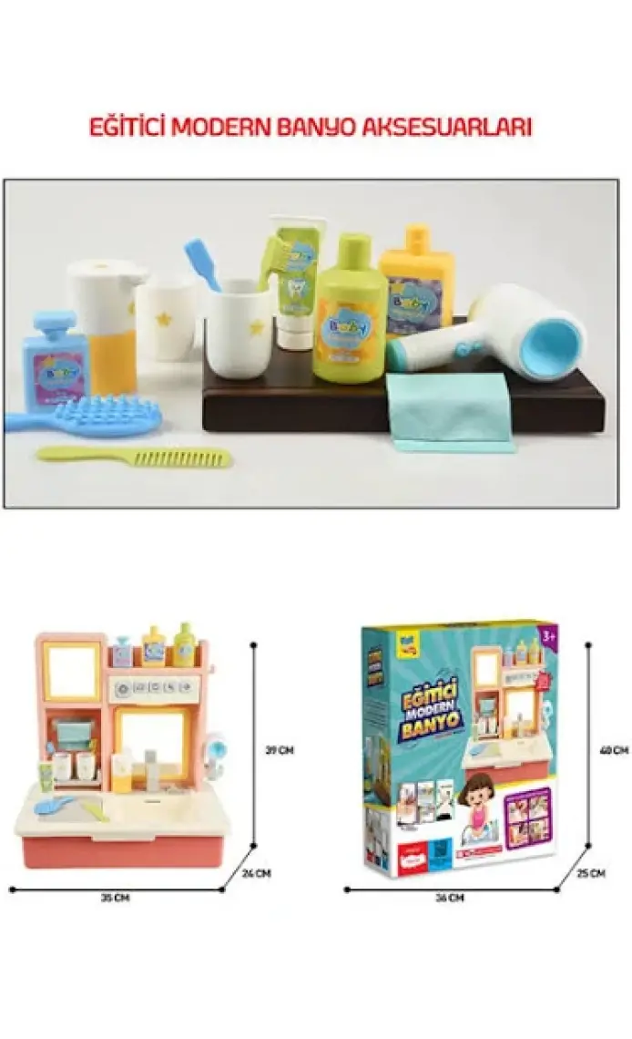 Kayyum Oyuncak Kukuli Şarkılı Eğitici Modern Banyo Seti