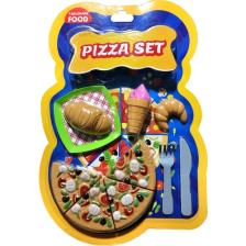 Uçar Oyuncak Tableware Food Küçük Pizza Seti Kartela