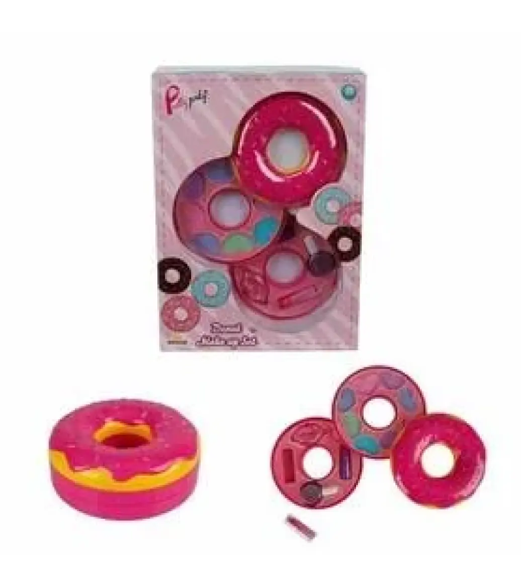 Sunman Donut Şekilli 2 Katlı Makyaj Güzellik Seti