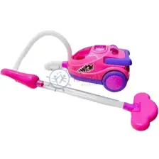Can Ali Toys Oyuncak Pilli Elektrikli Şirin Süpürge Makinesi Ses Efektli Pembe