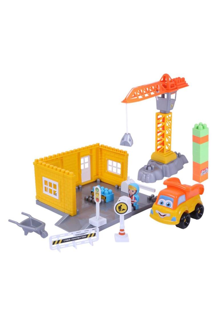 Ogi Mogi Toys Inşaat Bloklar ve Vinç 44 Parça