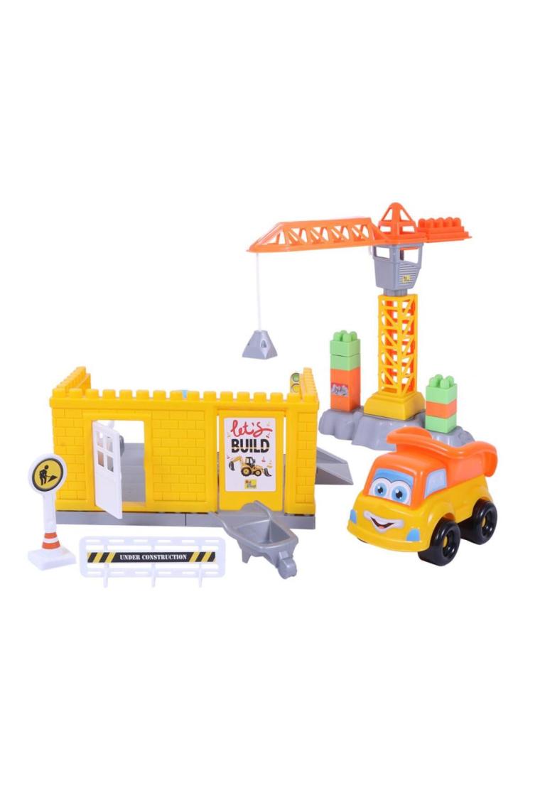 Ogi Mogi Toys Inşaat Bloklar ve Vinç 44 Parça