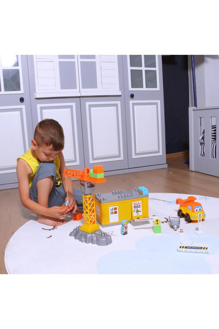 Ogi Mogi Toys Inşaat Bloklar ve Vinç 44 Parça