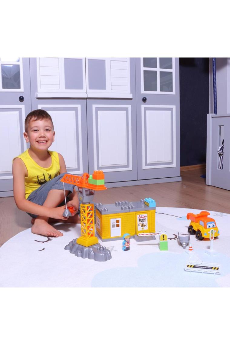 Ogi Mogi Toys Inşaat Bloklar ve Vinç 44 Parça