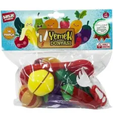 Birlik Oyuncak Poşette Meyve ve Sebze Kesme Seti 14 Parça