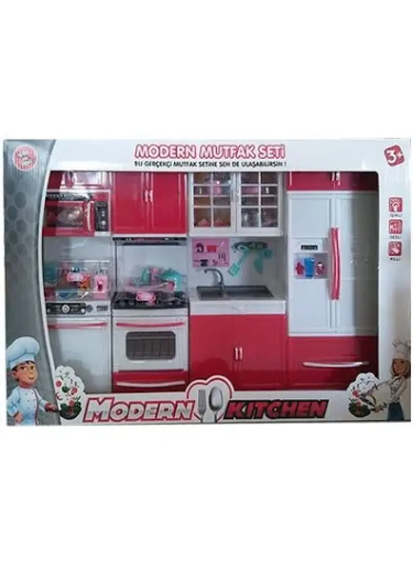 Kayyum Işıklı ve Sesli  3D Modern Mutfak