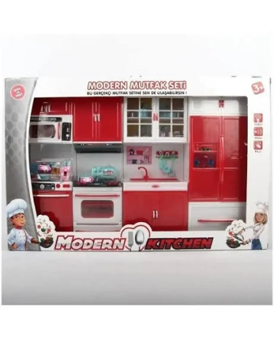 Kayyum Işıklı ve Sesli  3D Modern Mutfak