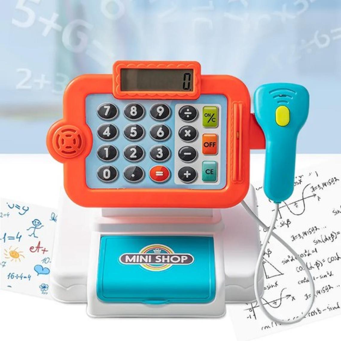 Learning Fun Pilli Işıklı Sesli Yazarkasa Dokunmatik Tuşlu Dijital Ekranlı Oyuncak Yazarkasa Kırmızı
