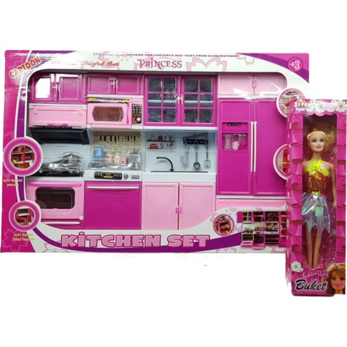 Can Oyuncak Prenses Mutfak Seti Barbie Bebek Hediyeli