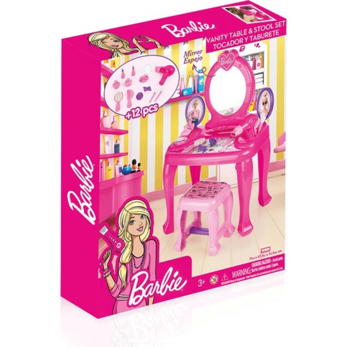 Barbie Ayaklı Makyaj Masası ve Sandalye Seti