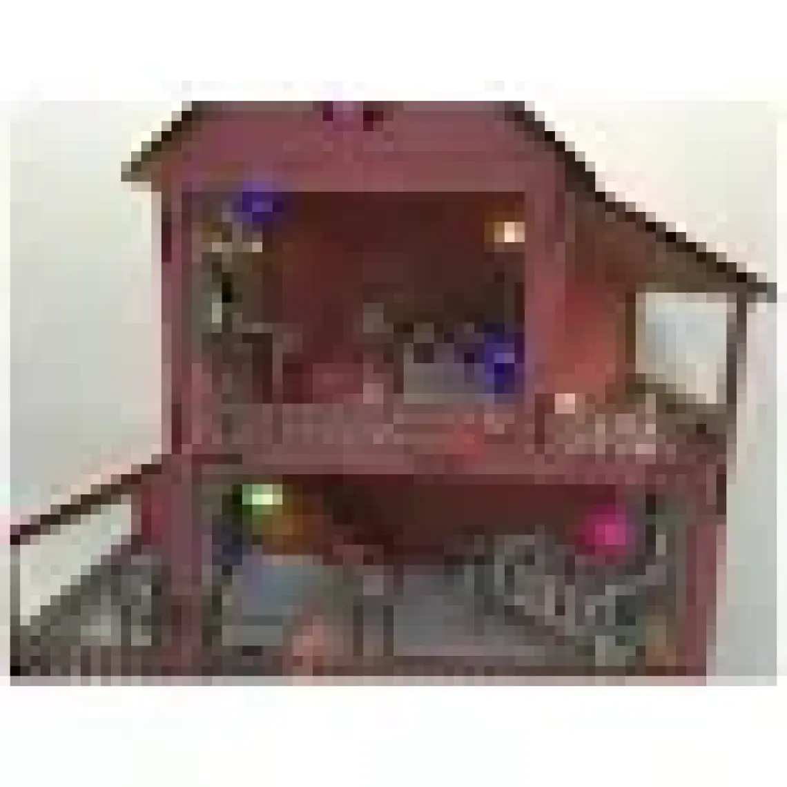 Tekno Trust LED Işık Hediyeli Barbie Ahşap Oyun Evi 001