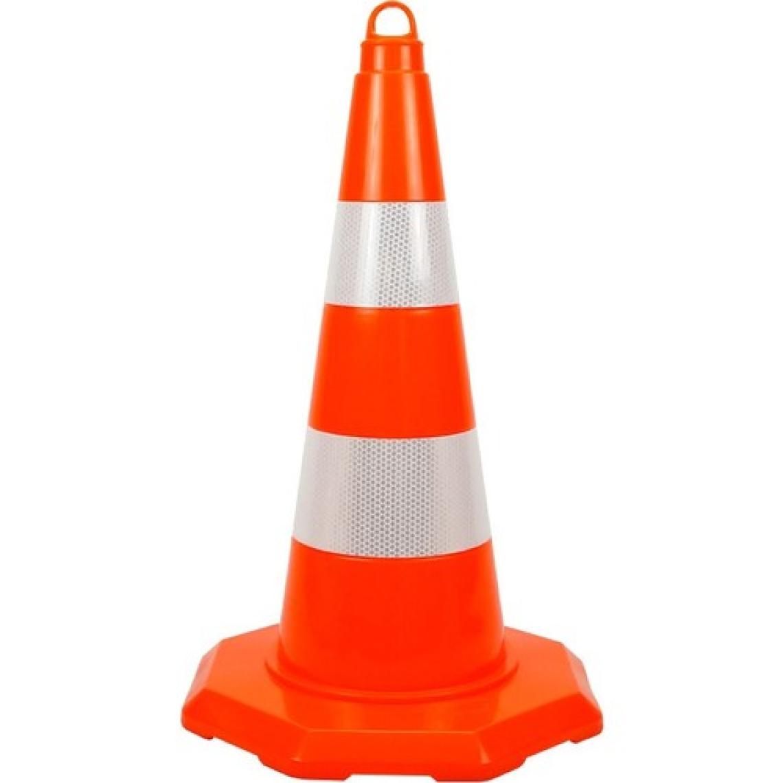 PVC Trafik Konisi 52 cm Çift Reflektifli Trafik Dubası