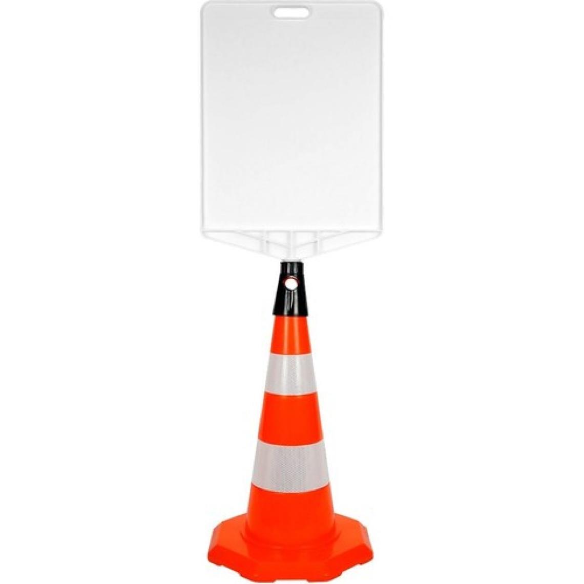 PVC Trafik Konisi 52 cm Çift Reflektifli Trafik Dubası