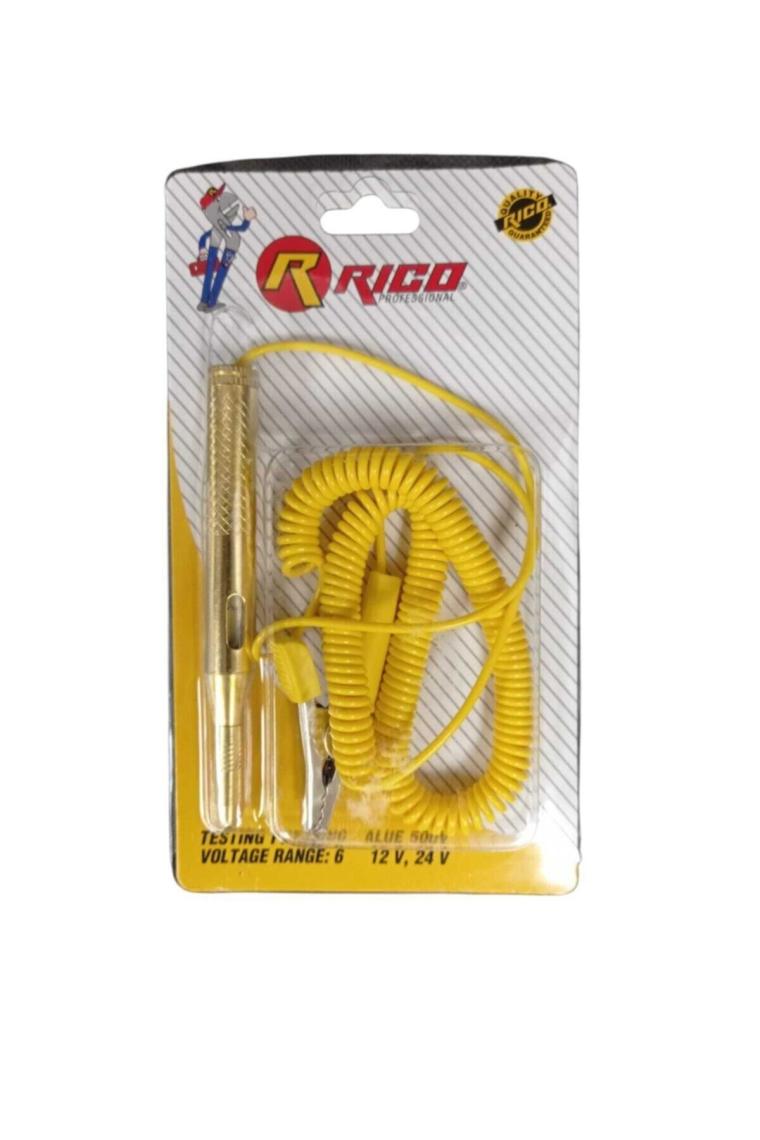 Oto Kontrol Kalemi Metal Spiral Kablolu 6-24 V