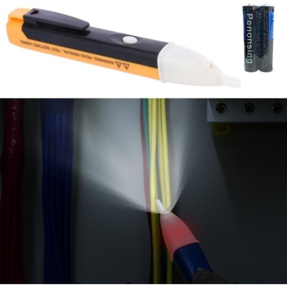 Hayalimkapimda Dedektörlü Temassız Işıklı Kablo Voltaj Test Elektrik Kaçak Dijital Kontrol Kalemi Cihazı