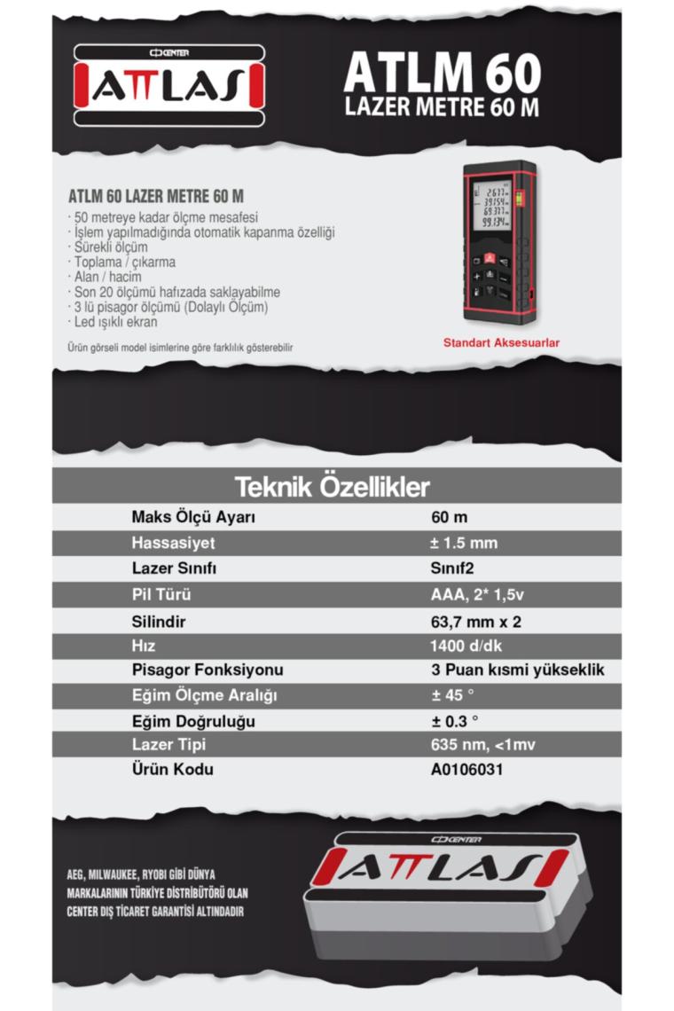 Lazer Metre 60 m Atlm 60