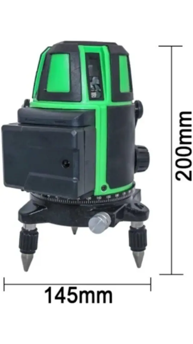 Stilmax Akülü Otomatik Hizalamalı 360° Yatay Dikey Yeşil Çizgili Çok Fonksiyonlu Lazermetre