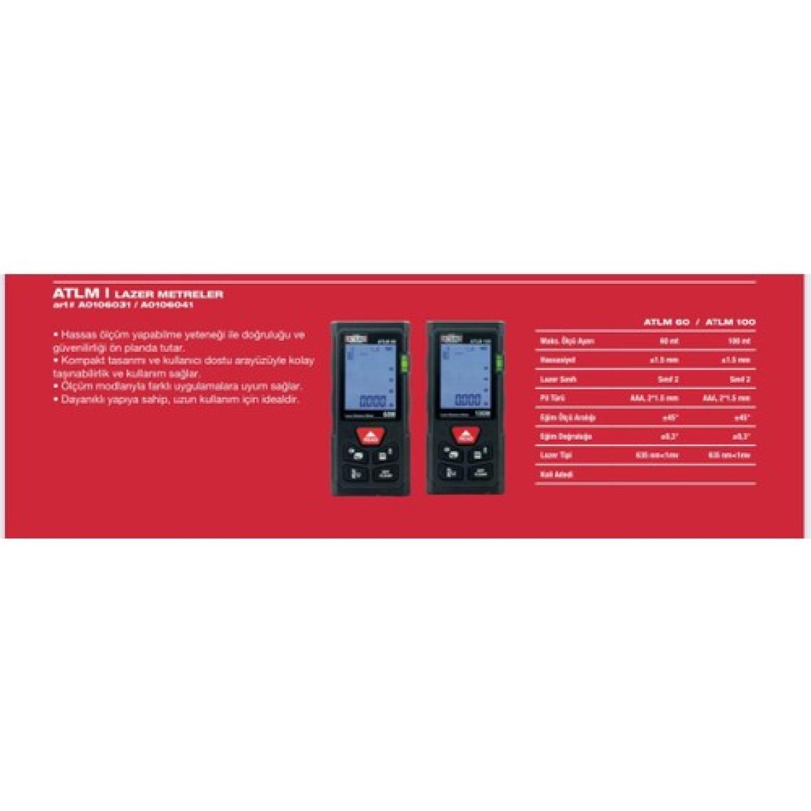Attlas ATLM100 Lazer Metre 100 Metre - A0106041