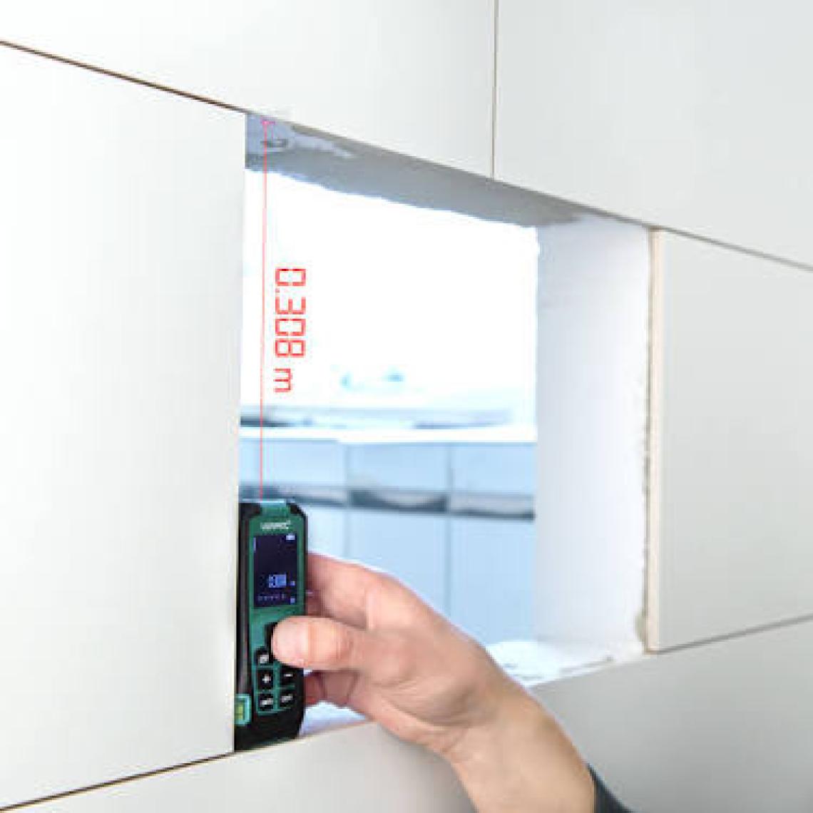 Vonroc Lazer Mesafe Ölçer – 60 Metre Mesafe – Özelleştirilebilir Ölçüm Referansı