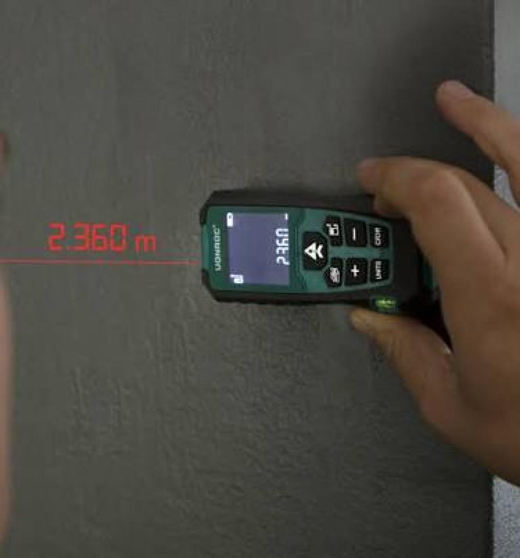 Vonroc Lazer Mesafe Ölçer – 60 Metre Mesafe – Özelleştirilebilir Ölçüm Referansı